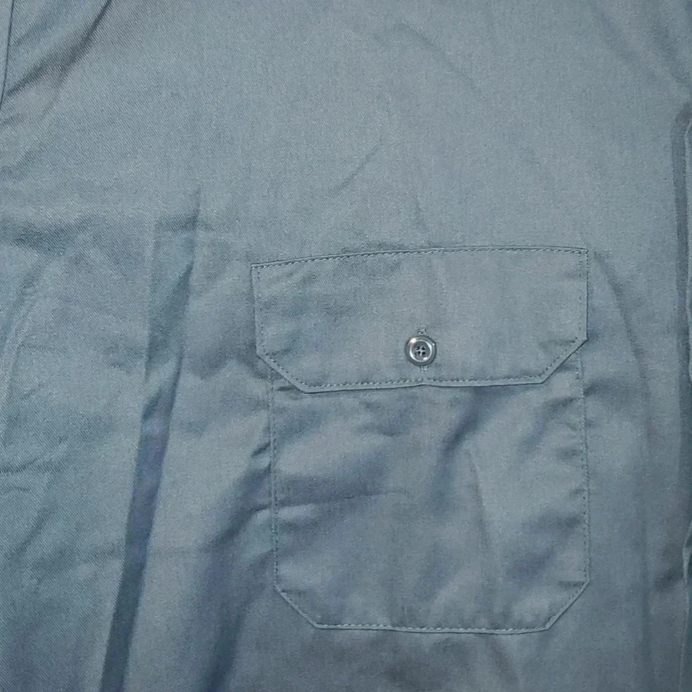 Relaxed Fit Short Sleeve Work Shirt, Charcoal Gray NWOT - Picture 3 of 7